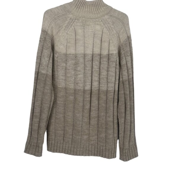 Weatherproof Vintage Ombre Cable Knit Mock Neck Sweater XL - Picture 6 of 8